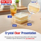 Mt Products Clear Plastic Square To Go Containers   Food Containers - Pack Of 40