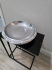Towle Aluminum Vintage Centerpiece Bowl Mother Of Pearl Inlay Rim 14 