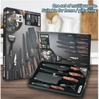 6 Pcs Kitchen Knife Set Japanese Damascus Chef Knives Cleaver Set With Gift Box
