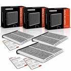 3-pc Cabin Air Filter With Activated Carbon Compatible With Mazda Vehicles -