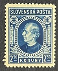 Travelstamps  Czech-slovakia Stamps Scott  32 - 2 50k Mint Mogh