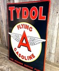 Tydol Flying A Gasoline Large 20  Embossed Metal Steel Sign Vintage Garage New