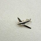Vintage 9k Gold Plated Douglas Dc-3 Airplane Pin Badge Jet Aviation Aircraft