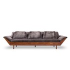 Flexsteel Mid Century Walnut Thunderbird Sofa