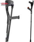 Pepe Mobility Folding Crutches For Adults  x2 Units   Open Cuff  Adjustable Heig