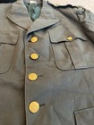 Vintage 44s Us Army Class A Green Dress Uniform Coat   Jacket 100  Wool