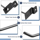 Moxweyeni 100 Pack Slatwall Hooks 6 And 8 Inch Panel Display Hooks Black Slat   