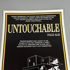Vtg San Francisco Untouchable Pale Ale Brewing Company Beer Advertising Poster