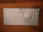 Heavy Embossed No Hunting Metal Sign