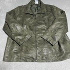 Vintage Vicki Wayne Jacket Womens 2x Green Animal Print Zip Up Lightweight