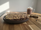 Chocolate Drizzled Peanut Butter Oatmeal  8x8 Pan  16 Bars      Homemade  Gift Box