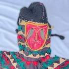 Yoruba Egungan Headdress Mask With Fabric Nigeria