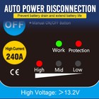 12v 240a Remote Battery Disconnect Switch Kill Automatic Power Shut Off Switch