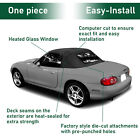 Black Convertible Soft Top W heated Glass Window For Mazda Miata 1990-2005 99-05