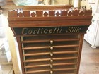 Beautiful Antique Corticelli Spool Thread Cabinet W 13 Drawers-----16268