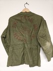 Vtg 60s 70s Shooting Jacket Military Shirt Tanker Stencil Sniper Gunner