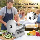 Commercial Vegetable Slicer Electric Manual Fruit Cutter Adjustable 0-13mm