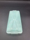Vintage Celluloid Trinket Jewelry Vanity Box  Light Green  Teal 1940   s