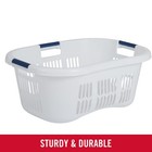 Rubbermaid 1 5-bushel Hip-hugger White Laundry Basket