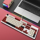 104key Wired Mechanical Linear Switch Gaming Keyboard W blue Switch Rgb Light
