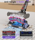 Cordless Vacuum Cleaner 65kpa 75min Stick Pet Hair Hardwood Wooden Floor Carpet