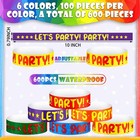 600 Pack Wristbands Paper For Events Arm Bands For Parties Lightweight Neon C   