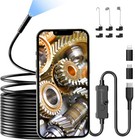      Endoscope Camera With Light  1920p Hd Borescope Camera 8 Led Light 16 4ft