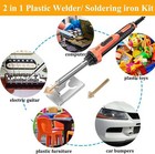 100w Car Bumper Repair Electric Soldering Iron Stapler Leather Welding Kit