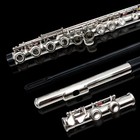 New 16 Hole C Key Flute With Portable Case Closed Hole Nickel Silver
