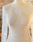 Wedding Dress Topper Jacket For Bride White Ivory Long Sleeves Plus Size Custom