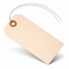 Label Tags With Wire Attached - 4 3 4  X 2 3 8  Box Of 100 Blank Manila Tags Wit