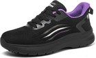 Women s Non Slip Work Shoes Slip Resistant Kitchen Nurse Sneaker Lace Up Black