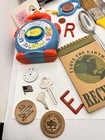 Vintage Junk Drawer Lot Resellers Toys Keys Wooden Nickel