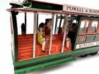 Vintage Japanese Tin Cable Car Trolley 504 Municipal Railway Toy