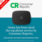 Ooma Telo Voip Free Internet Home Phone Service  Black One Size 