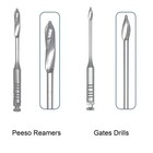 Dental Endodontic Root Canal Files Peeso Reamers glidden Gates Drills 28 32mm