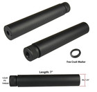 5 56  223 1 2x28 Barrel Extension Comp Muzzle Brake  Solid Aluminum Tube  washer