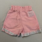 Vintage Little Levis Shorts Sz 4t Girls Pink Usa 90s Patches Plaid
