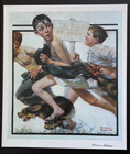 Norman Rockwell     No Swimming      Circa 1970 s   Signed Print Framed