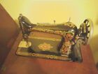 1892 Antique Vs2 Singer Treadle Sewing Machine In Cabinet  Original Condition 