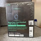 Wyze Wireless Duo Cam Video Doorbell  chime Included   Battery Powered  2k