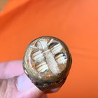 Stunning Rare Roman Era Bronze Ancient Ring With Beautiful Engraved Authentic