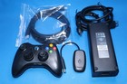 Microsoft Xbox 360 S Slim Black Video Game Console System Bundle 500gb 1 Yr Wty