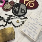 39   Pcs Grandpa s Junk Drawer Lot Collectible Keychains Watch Patches Vintage