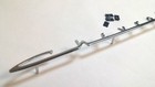 1953 1954 Chevy Belair 210 150 Dash Emblem Chrome Script Chevrolet Glove Box