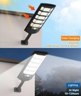 12000lm Solar Street Light Outdoor With Motion Sensor Remote Control  Security