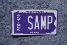 Pennsylvania Antique Motorcycle Sample License Plate
