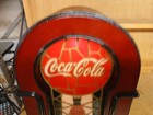 Coca Cola Stained Glass Look Am fm Radio 2001 - Light   Radio Works