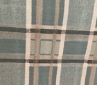Preown 4 Panels  Rod Pocket Valances  Blu wht tan  Ea 72x17  Usa Made  Unlined