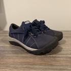 Euc Keen Women Presidio Shoes Blue black Canvas Walking Hiking Us 6 Logo Comfort